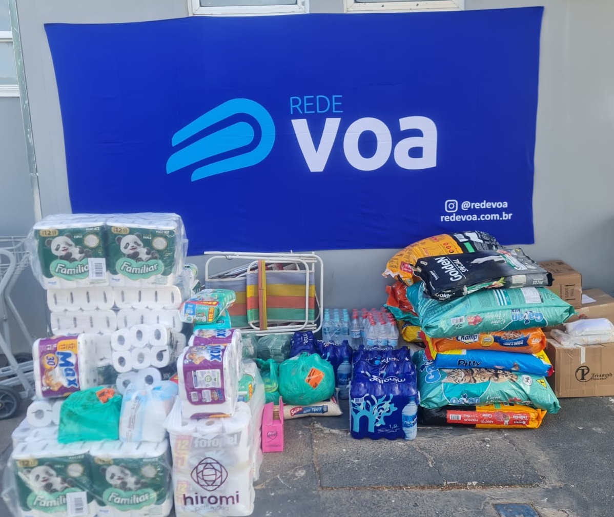 SOS Rio Grande do Sul: Rede VOA ultrapassa as 100 toneladas em doações