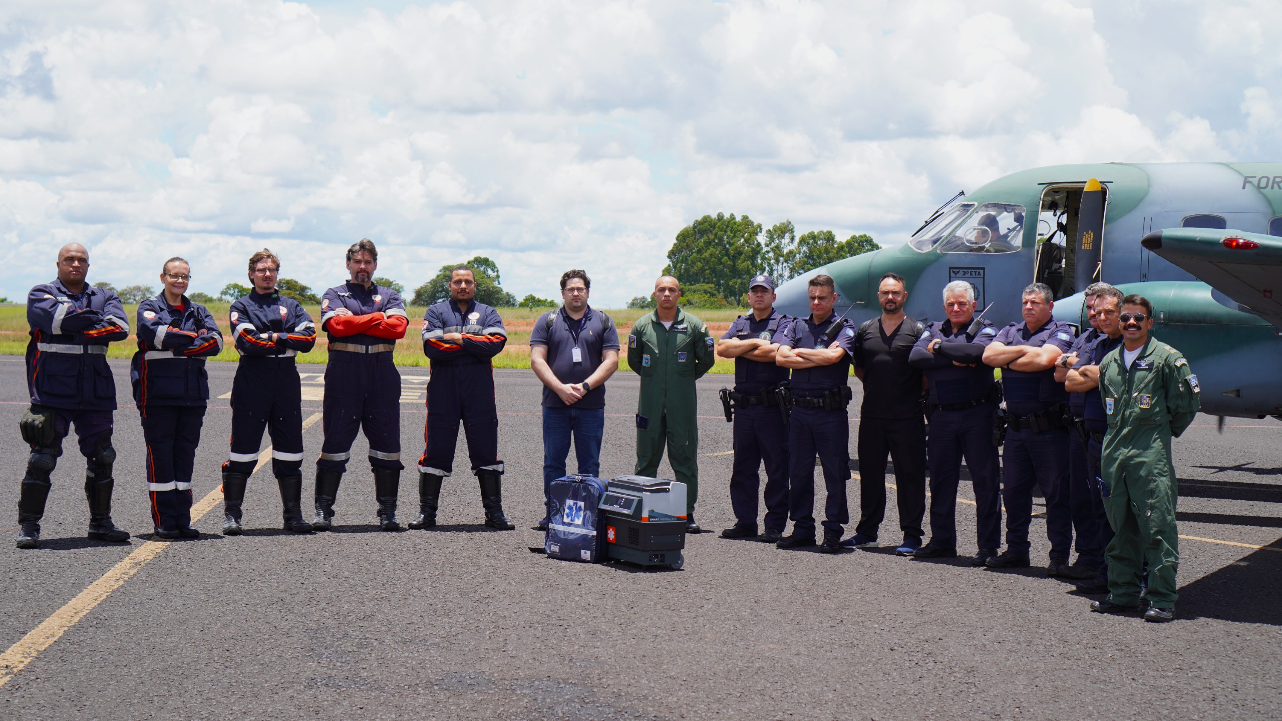 Aeroporto de São Carlos recebe primeiro transporte de órgãos do ano