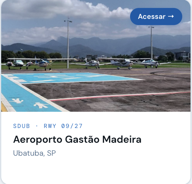 Aeroporto Gastão Madeira - Ubatuba, SP - Acessar câmeras e informações
